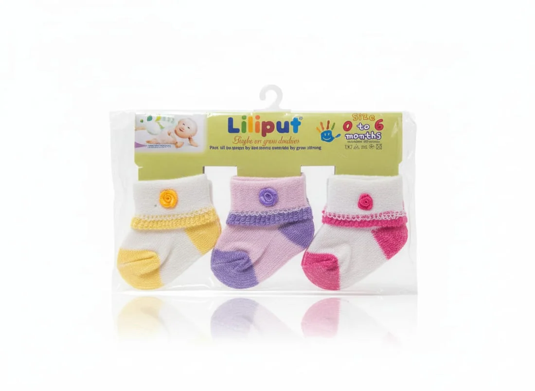 Kidzo Baby 3 Pair Socks Mix Colour